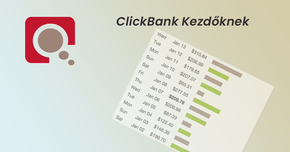 Affiliate Marketing Hálózatok: ClickBank